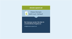 Desktop Screenshot of elevator-speech.net